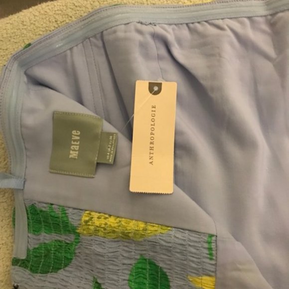 Anthropologies, Culottes Jumpsuit, strapless, lemon print, US4 - Picture 7 of 8